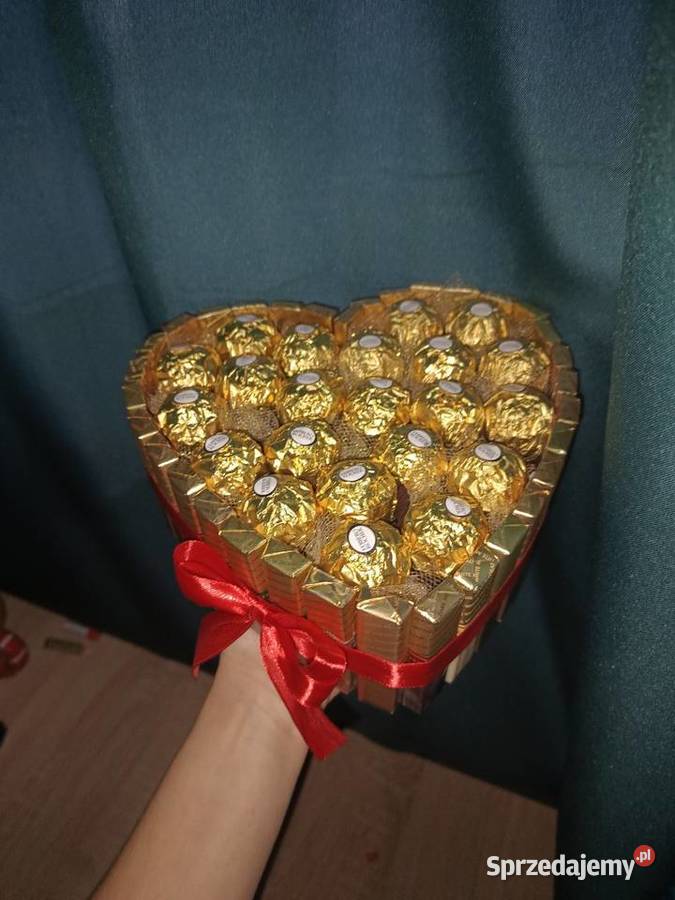 Serce z Merci Słodki box bukiet na każdą okazję Czekolady i czekoladki Ratyń