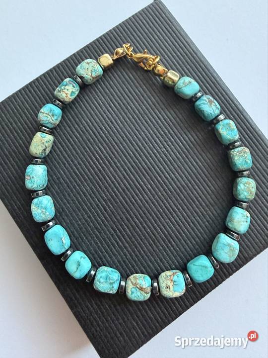 Bransoletka kamień jaspis ceramiki i hematyt Bransoletki