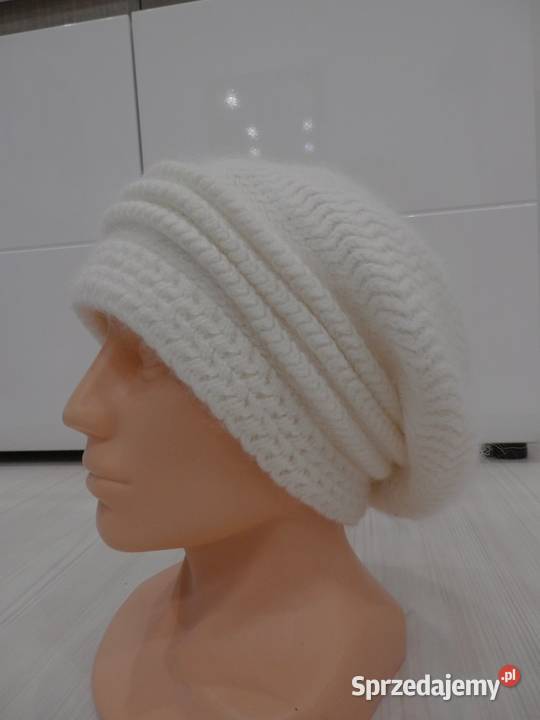 Czapka Wełniana 100 Wełna Slouchy Beanie Kolor Dla kobiet podlaskie Łomża