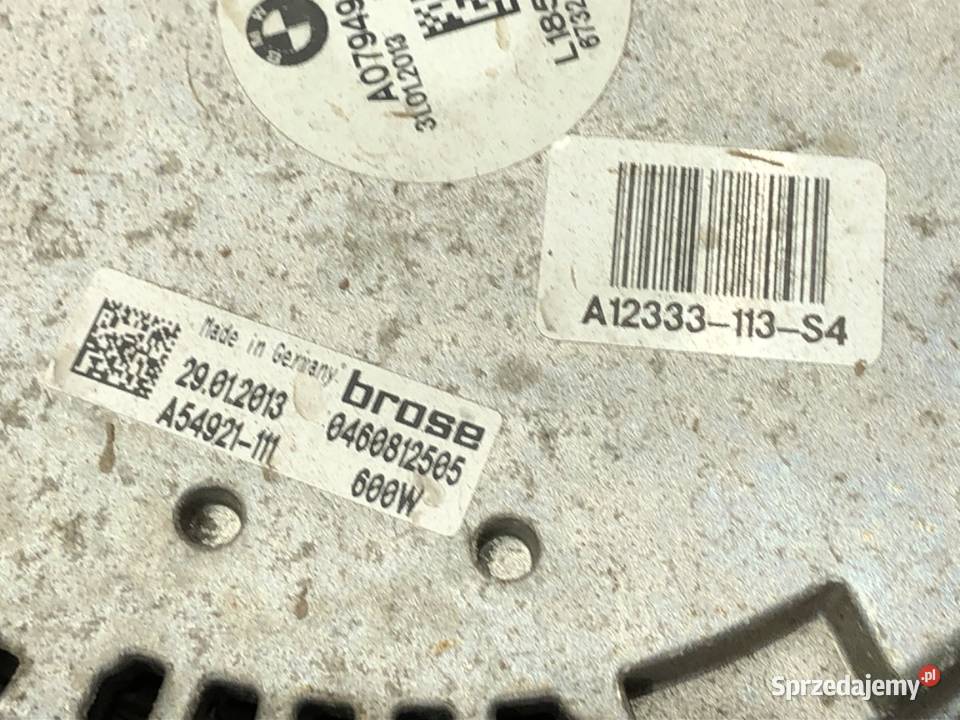 WENTYLATOR CHŁODNICY BMW F07 20 184 7594610 0917 osobowe sprzedam