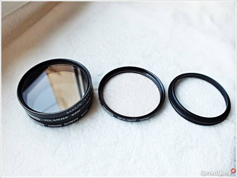 KOMPLET fotograficzny Filtr Polaryzacyjny Obiektywy Żary