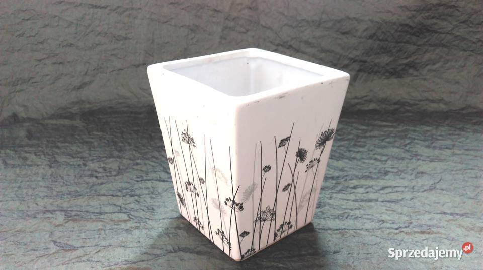 Osłonka doniczki Pojemnik kwadrat Dmuchawce NOWE Białystok