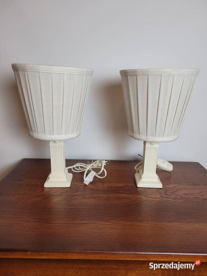 Lamki nocne Riwiera Maison białe Lampy stołowe i nocne Białogard sprzedam