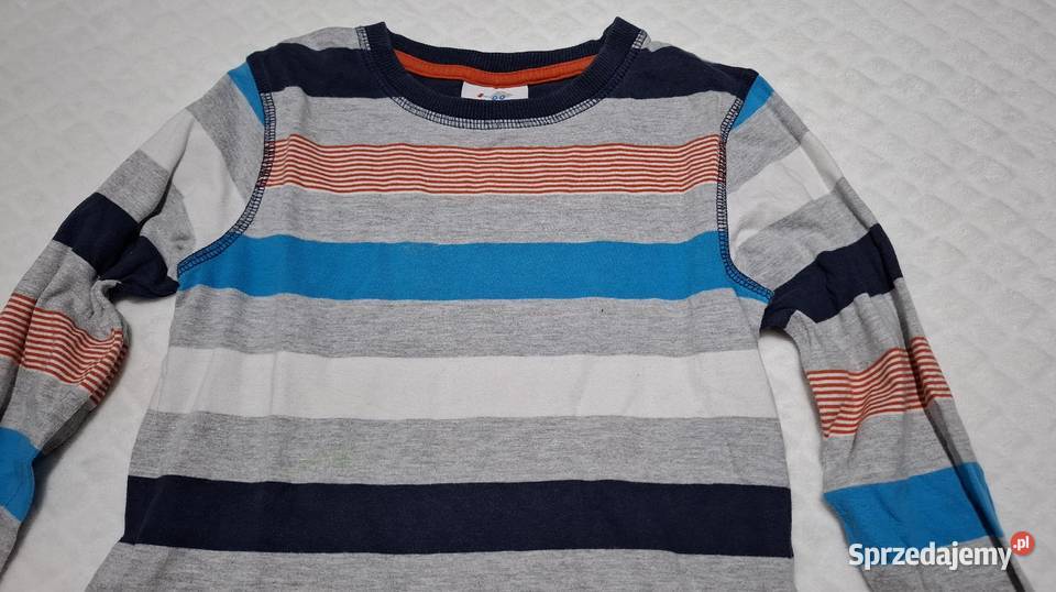 Koszulka długi rękaw chłopięca paski Topolino Czeladź