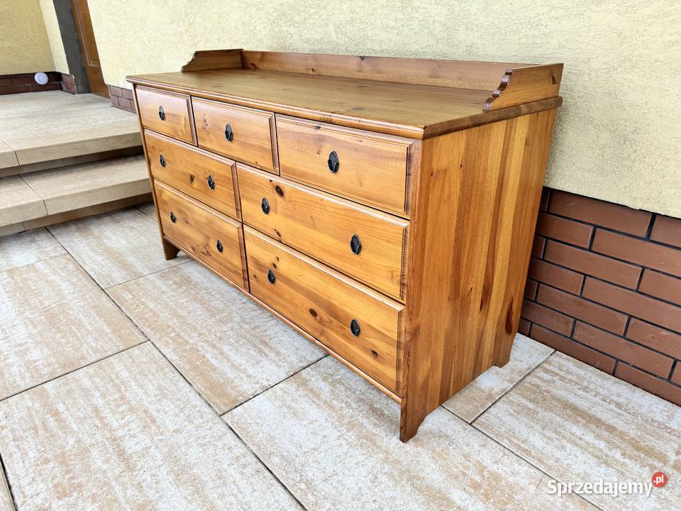 Komoda drewniana szuflady Ikea leksvik szafa Garwolin sprzedam