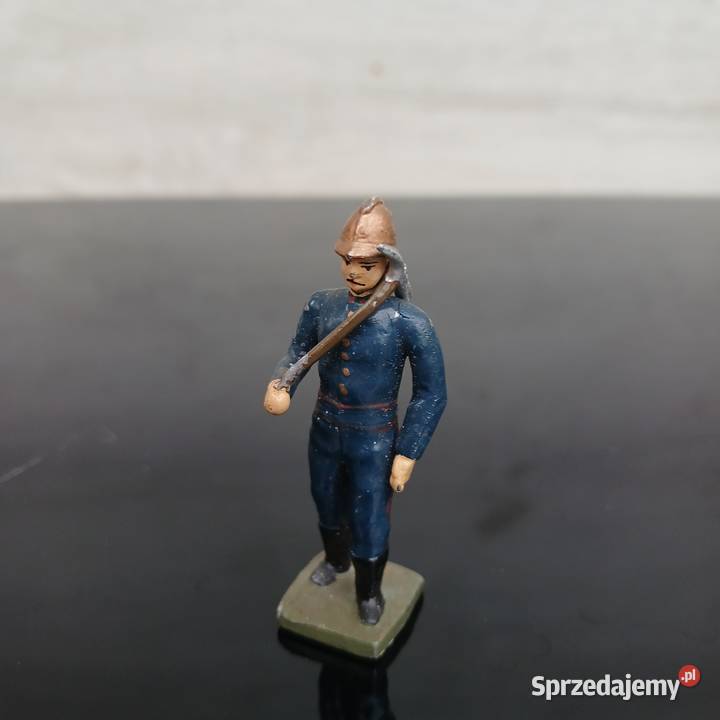 Ołowiana figurka kolekcjonerska strażak straż Warszawa sprzedam