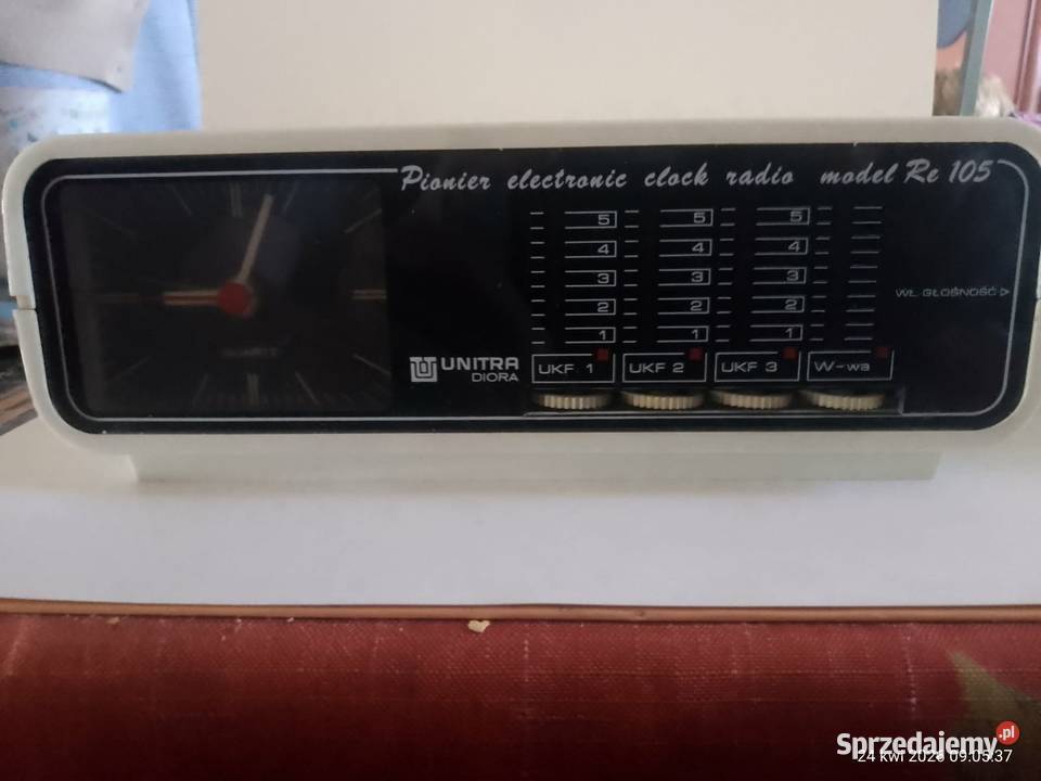 Radio budzik Unitra Diora Pionier RE 105 Bytom