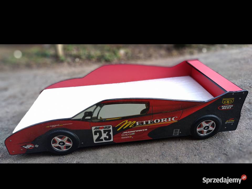 Łóżko dziecięce auto samochód czerwone z 40cm małopolskie Krzywaczka