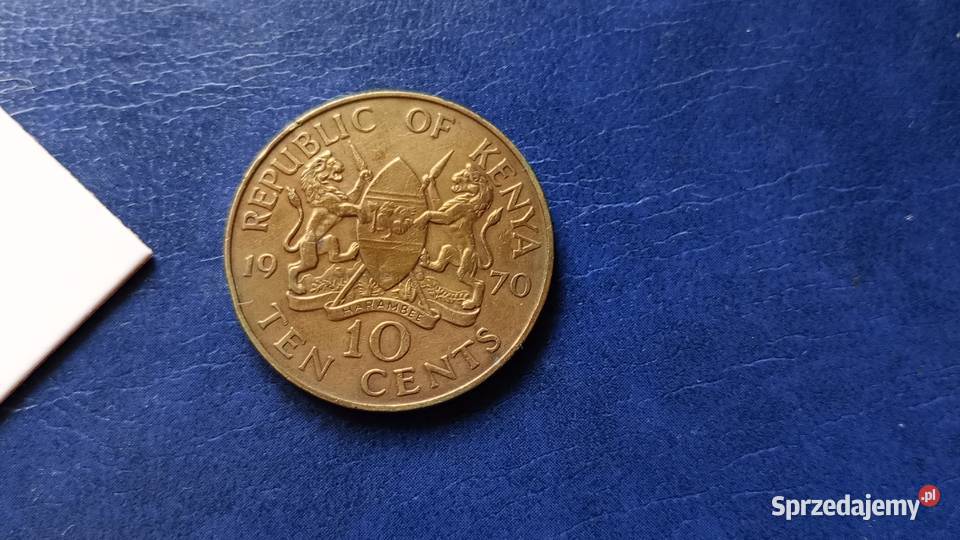 Stare monety 10 cent 1970 Kenia Lesko