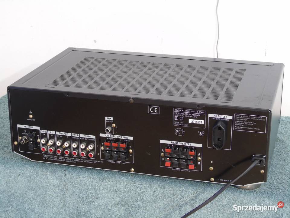 Wzmacniacz z radiem Sony STRDE415 RDS sprawny i