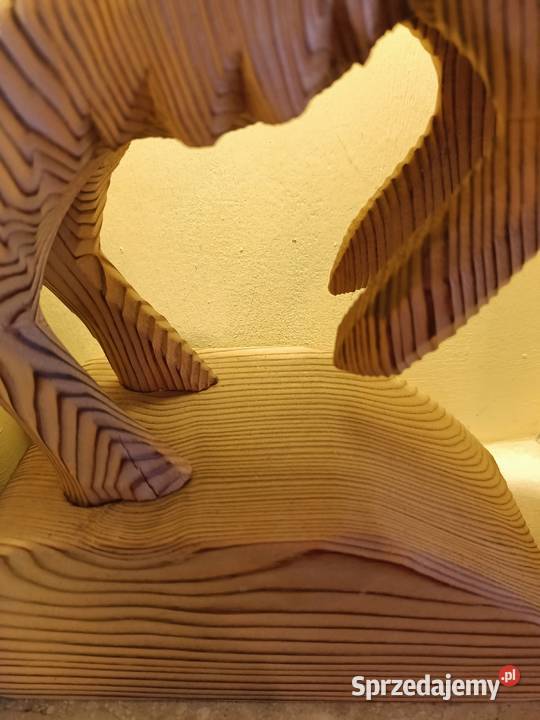 Rzeźba drewno koza kozioł duży masywny lubelskie sprzedam