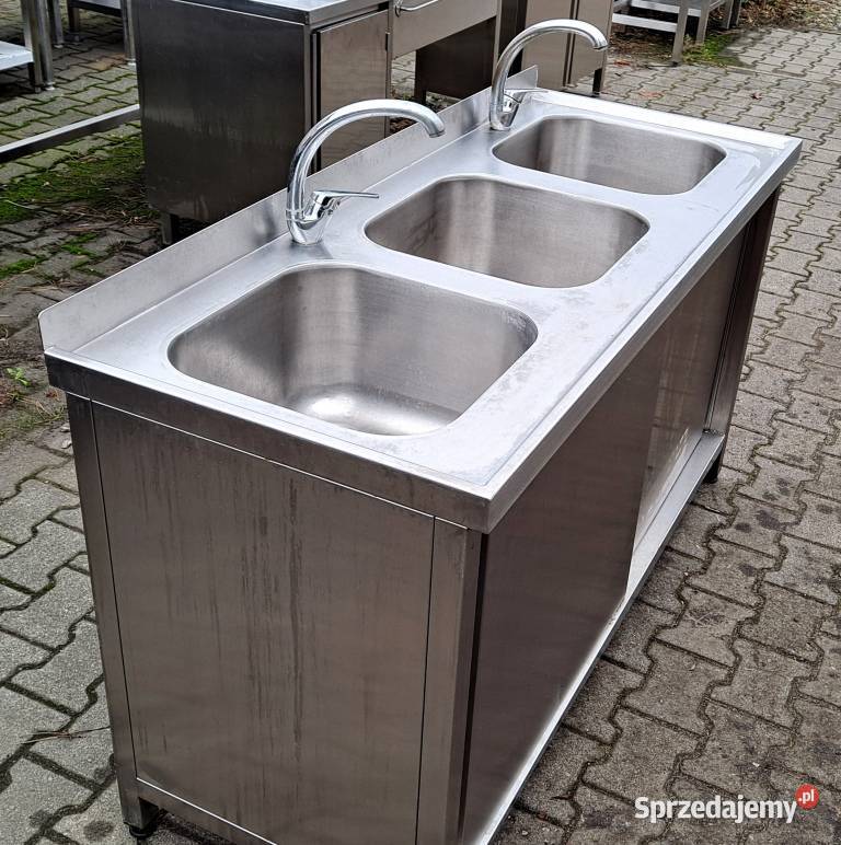 Zlew 3 Komorowy z Szafką Drzwi Suwane 1506085 wielkopolskie Nowe Skalmierzyce