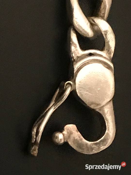 Bransoletka męska srebro pr 925 z liliami