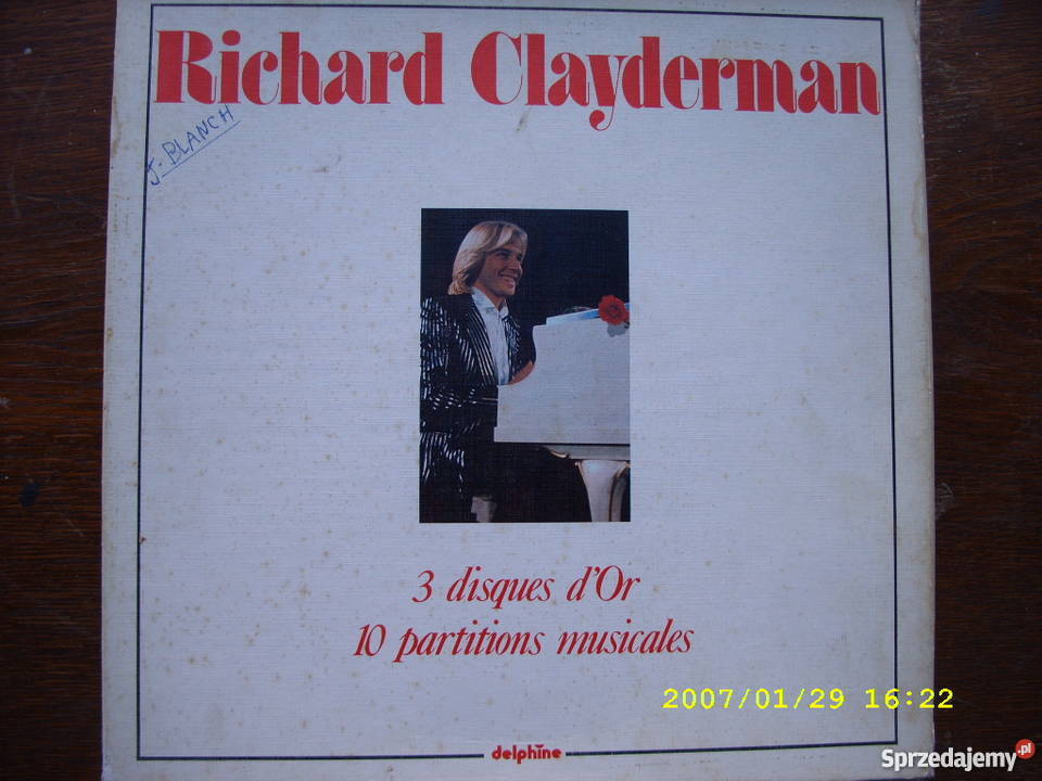Klasyka LP RICHARD CLAYDERMAN3 DISQUE DOR FRANCE Wołów