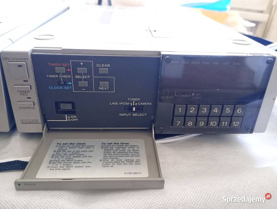 Kolekcjonerski Betamax Wideo Tuner Aparat SONY Wagowo