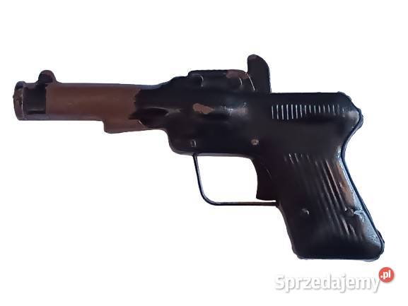 Metalowy Pistolet Korkowiec PRL Rzeszów