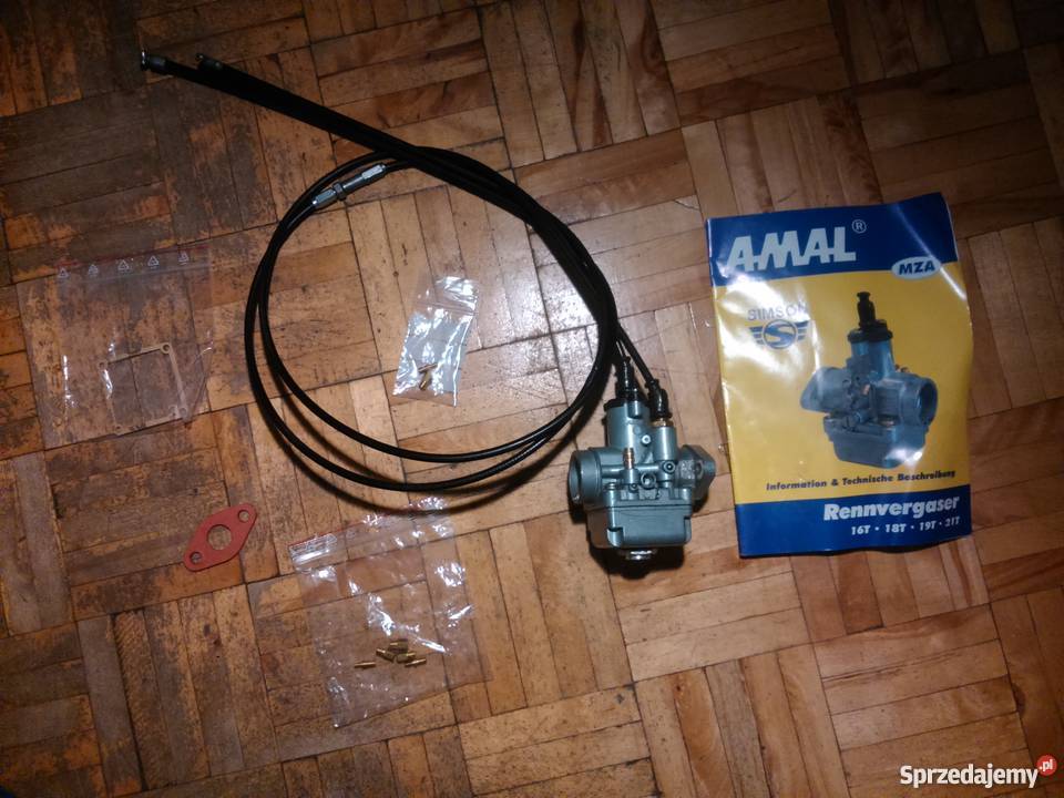 Gaźnik Amal 16 T z kompletem dysz Silniki i osprzęt Koziegłowy
