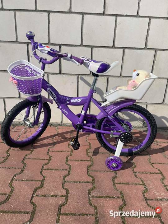 329 Rower 16 fioletowy z misiem Zabrze
