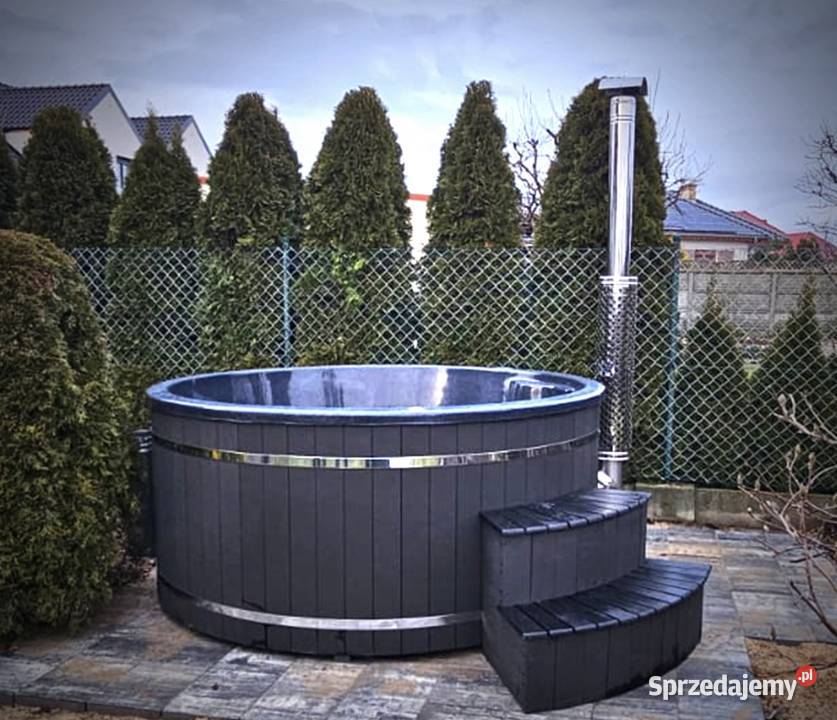 Balia ogrodowa Bania okragla Ø200xH105cm 24 dysze piec na drewno grzałka 3