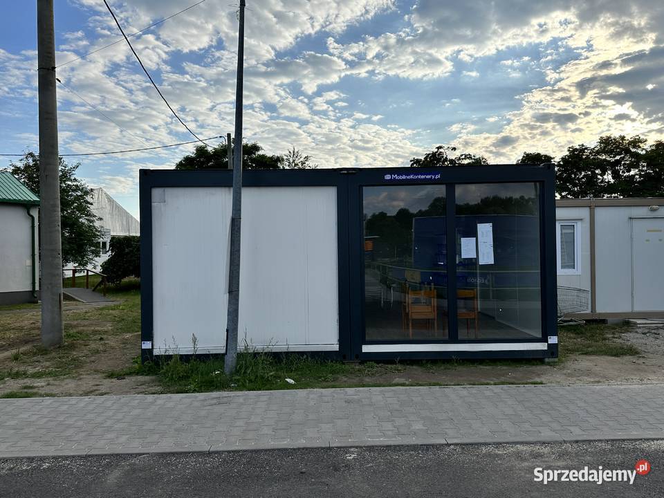 KONTENER BIUROWY PODWÓJNY DUŻE WITRYNY sprzedam