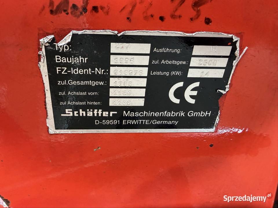 Mini ładowarka Schaffer 217 Myszyniec sprzedam