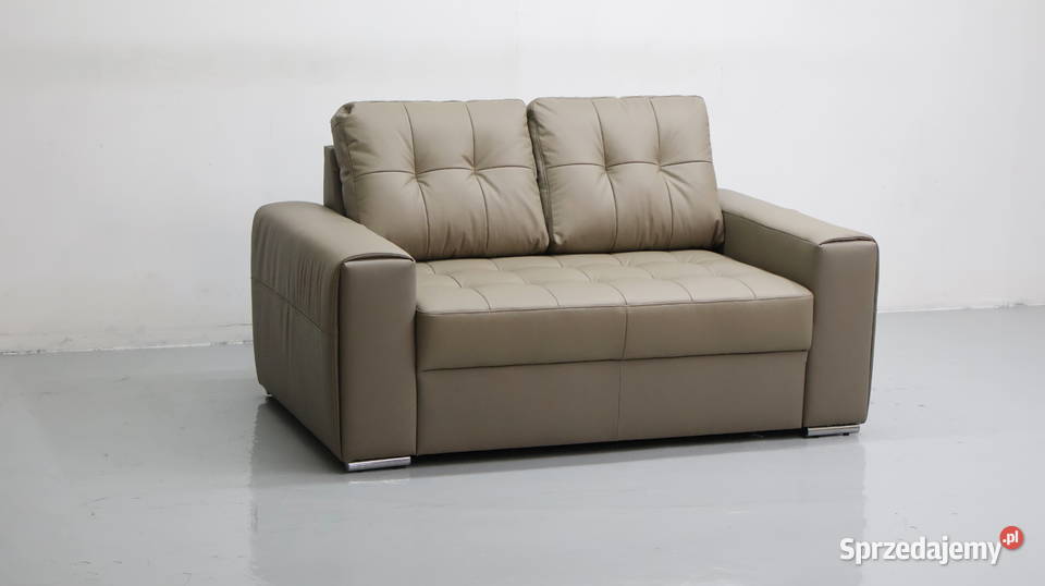 2 osobowa sofa kanapa kolor piaskowy SKÓRA