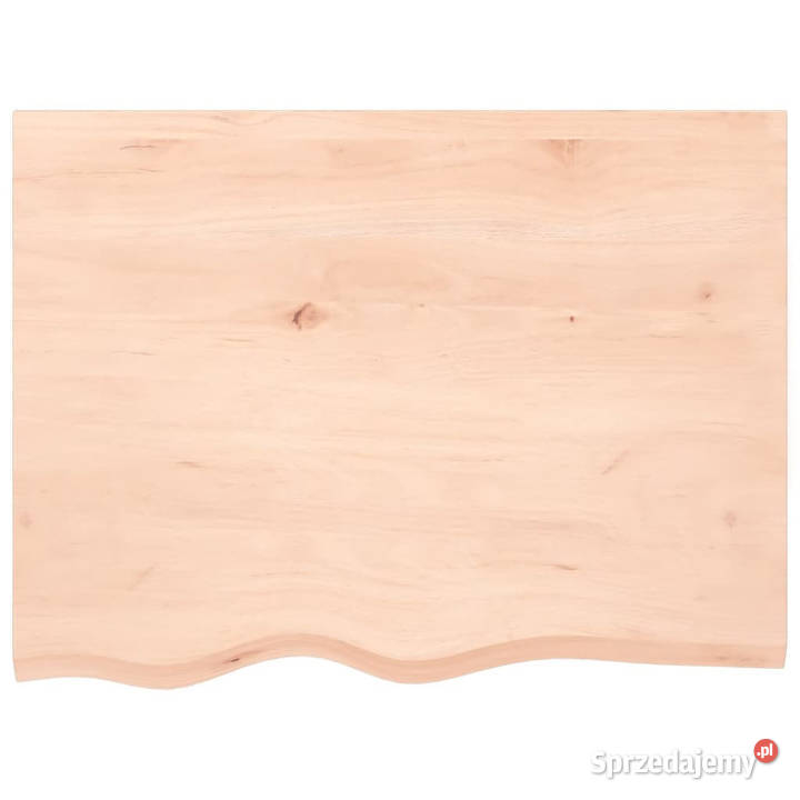 Blat stołu 80x60x24 surowe lite drewno dębowe Blaty Warszawa