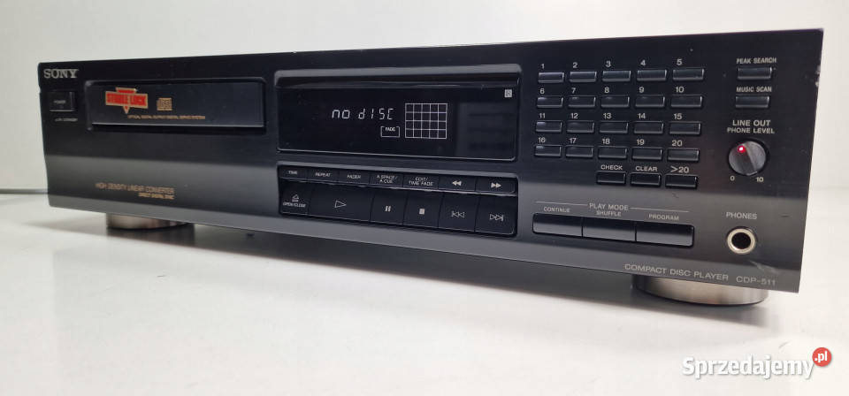 Sony odtwarzacz kompaktowy CD player CDP 511 wielkopolskie Międzychód