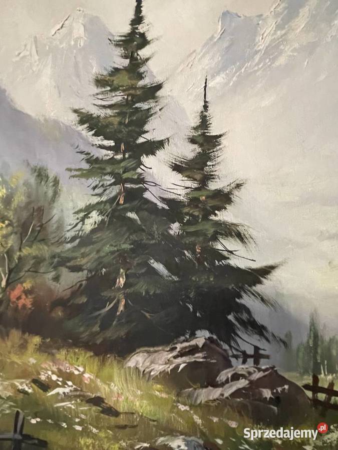 Pejzaż obraz olejny malowany na płótnie Legnica