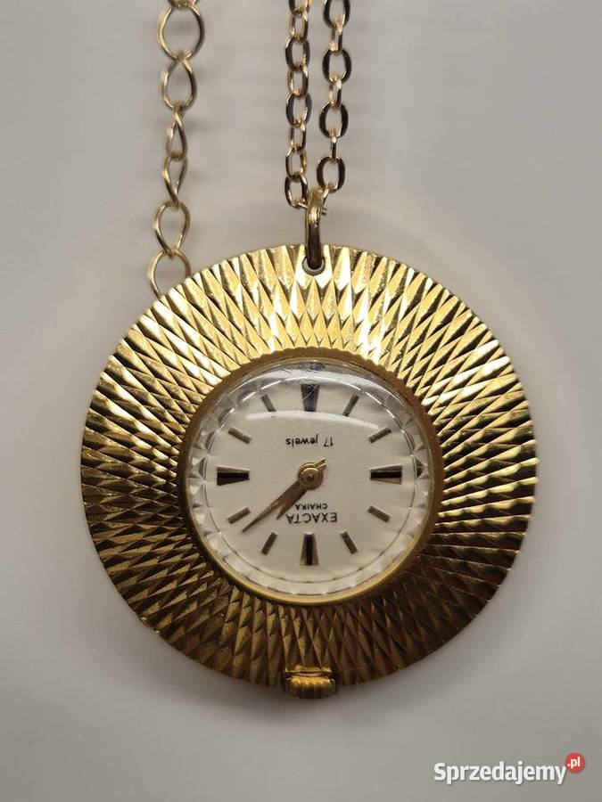 Zegarek wisiorek ChaikaExacta ZSRR Au 5 Damskie Chorzów