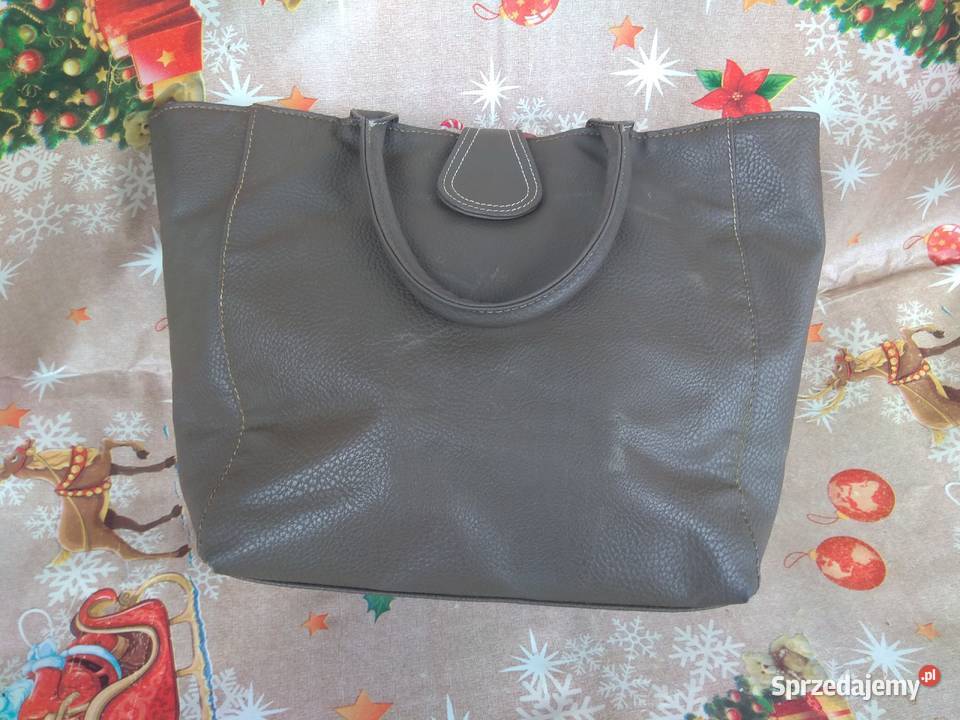 Torba A Kolor zielonobrązowy 39 x 26