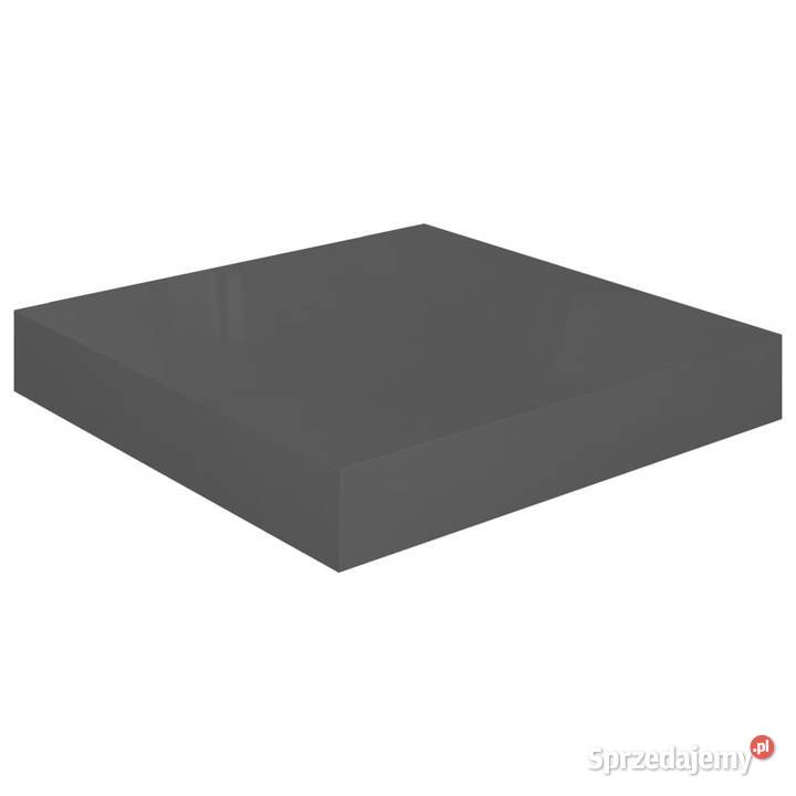 Półka ścienna szara wysoki połysk 23x235x38 MDF Warszawa sprzedam
