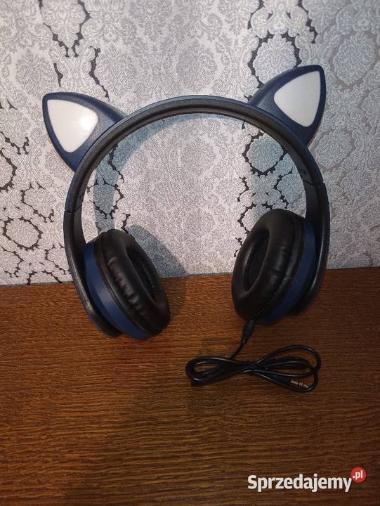 Słuchawki dla dzieci kocie uszy