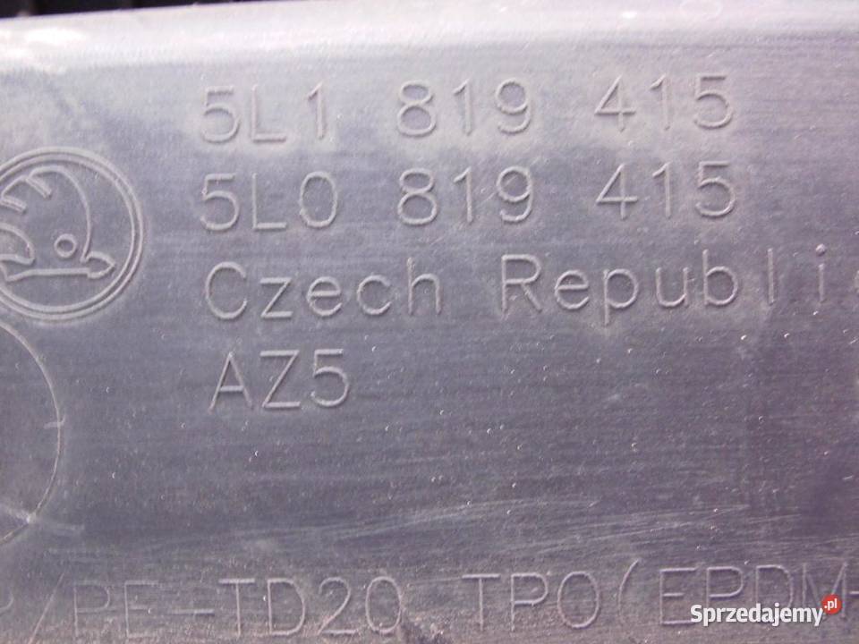 Podszybie lewe przód europa Skoda Yeti 20 TDI Biała Nyska