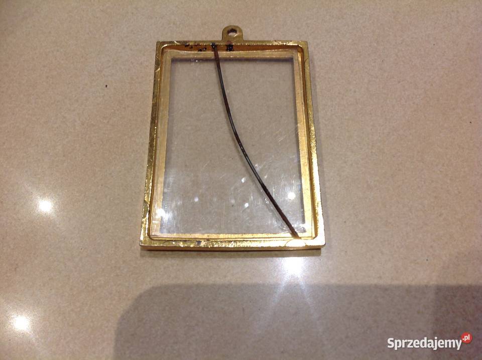 Stara Mała Ramka Złota na Zdjęcie Mosiężna do Nowa Sól
