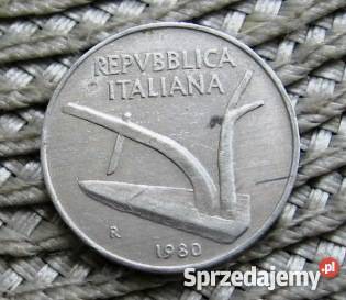 Włochy 10 Lirów 1955r 1976r 1980r 1982r Kalisz