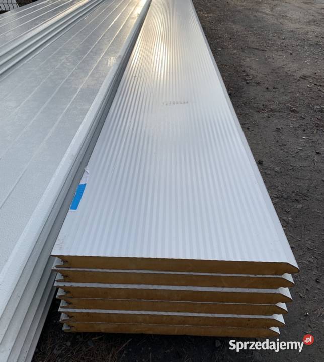 Panel bramy segmentowej BIAŁY głębokie pasy Kielce