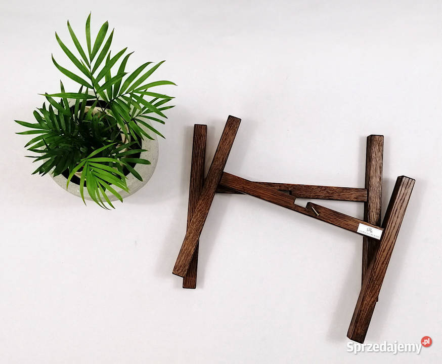 Stojaki drewniane lity dąb nowoczesne kwietniki