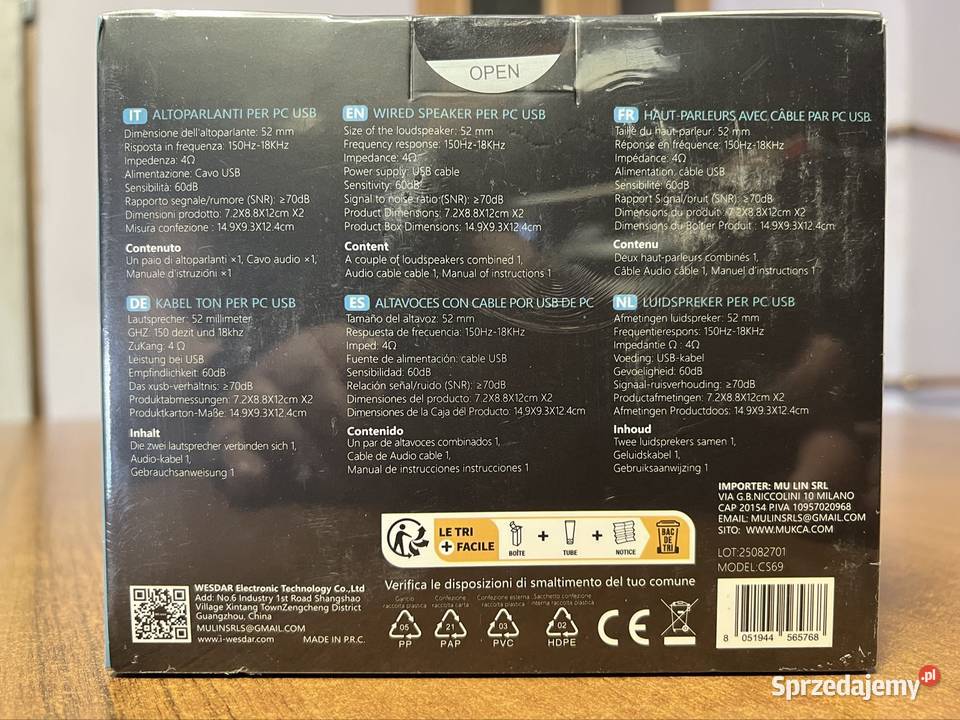 Głośniki WESDAR CS69 Kuklice