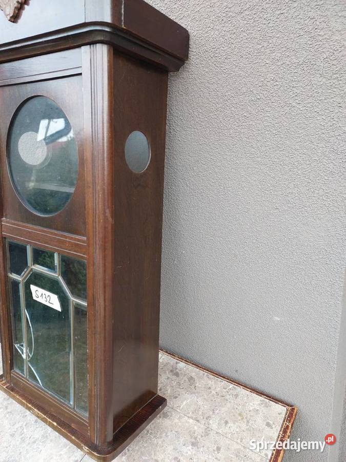S132 Skrzynia obudowa starego zegara nalepka GB Antyki, Sztuka, Kolekcje Tczew