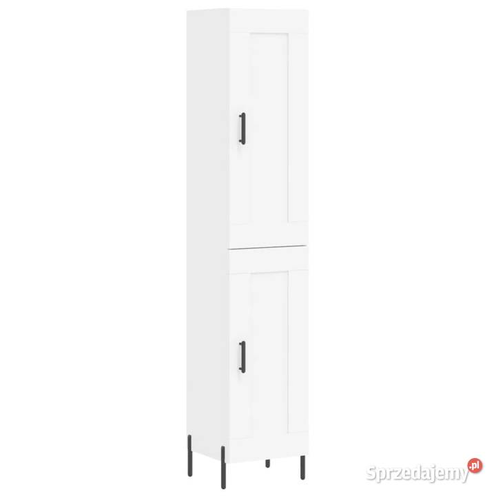 Wysoka szafka biała 345x34x180 materiał Warszawa