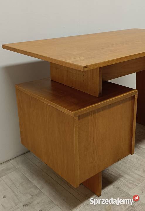 biurko PRL vintage design Czechosłowacja lata Biurka łódzkie