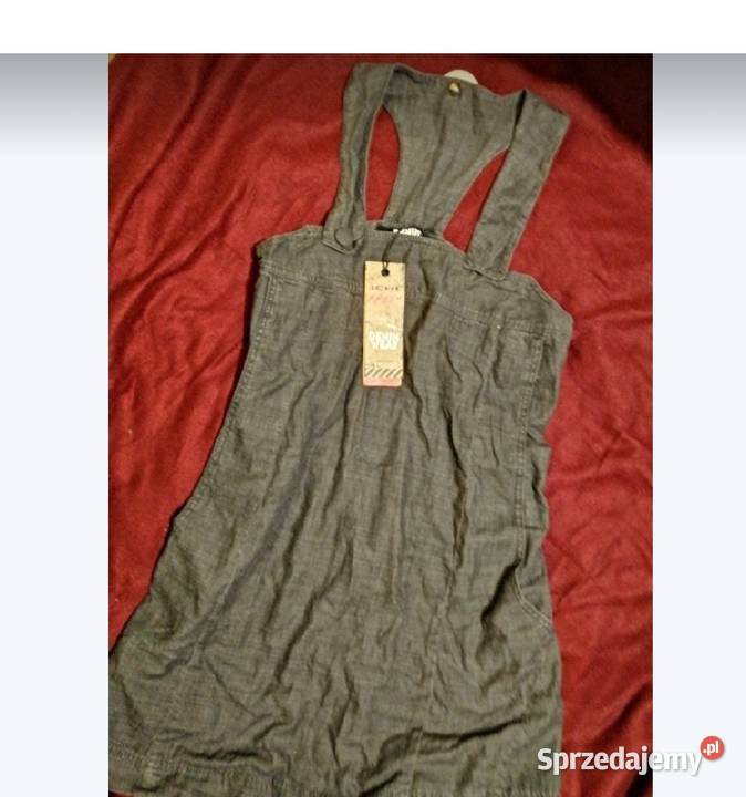 ICHI Sukienka Dżinsowa Jeansowa krótka S M NOWA czarny Leszno