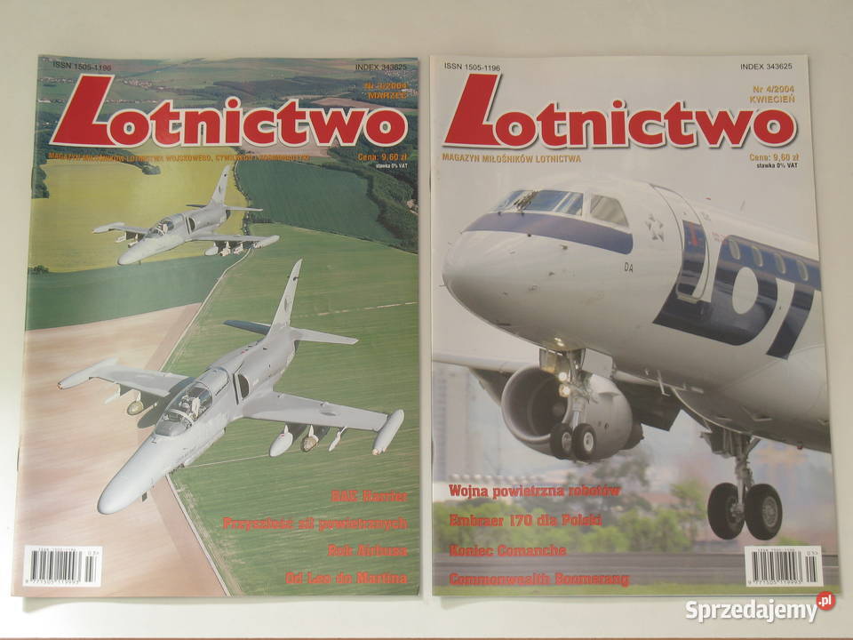 Lotnictwo kompletny rocznik 2004 12 numerów Kraków sprzedam