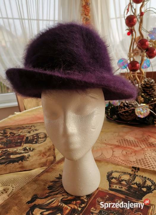 Kapelusz damski fioletowy Lędziny
