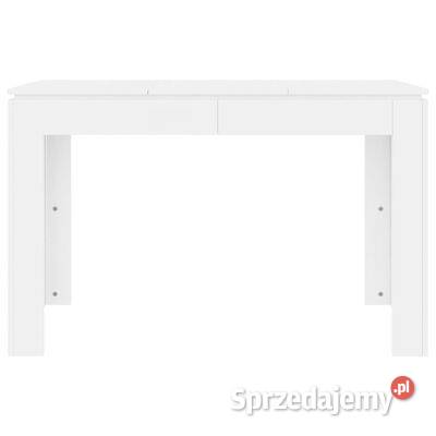 vidaXL Stół jadalniany, biały, 120x60x76 cm, materiał drewno