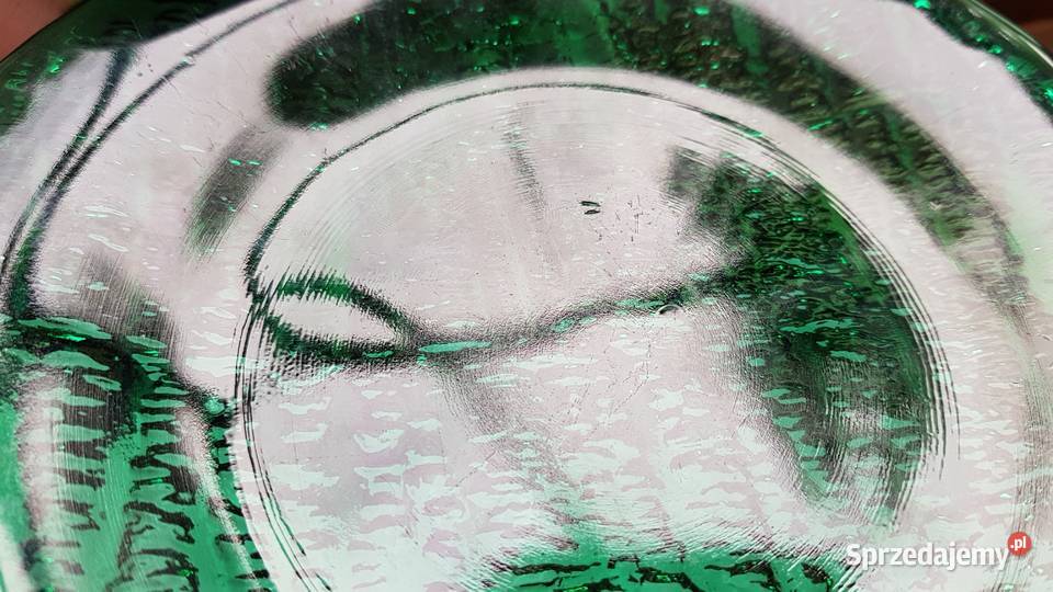 Talerzyk Igloo Ząbkowice kolorowe szkło PRL Porcelana i szkło Dąbrowa Górnicza