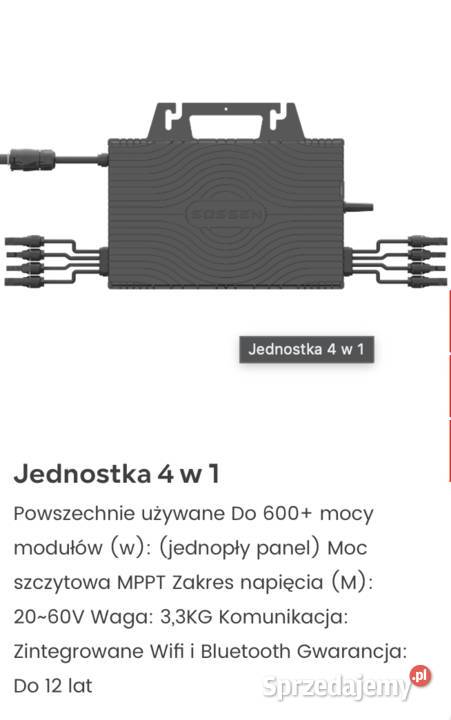 Mikroinwerter 2400 W do 4 paneli Falowniki Toruń