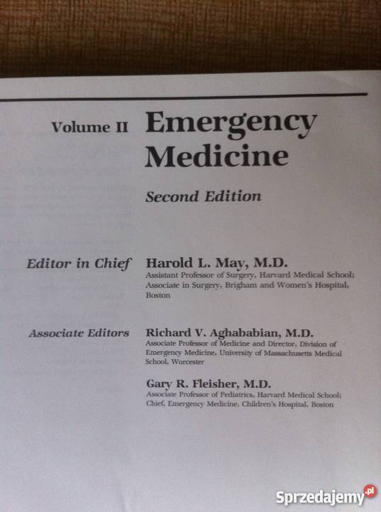 Książka Emergency Medicine opolskie Opole sprzedam