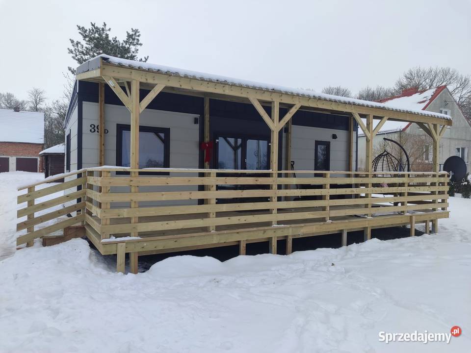 Całoroczny domek mobilny 35m2 plus taras Domki drewniane Pruszcz Gdański sprzedam